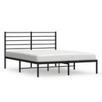 Bedframe met Hoofdbord Zwart - Retourdeal - Super Koopje!, Huis en Inrichting, Slaapkamer | Bedden, Metaal, Klassiek, Zwart, Nieuw