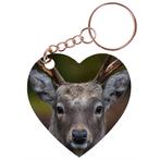 Sleutelhanger hartje 5x5cm - Hert - Close up NIEUW, Verzamelen, Ophalen of Verzenden, Nieuw