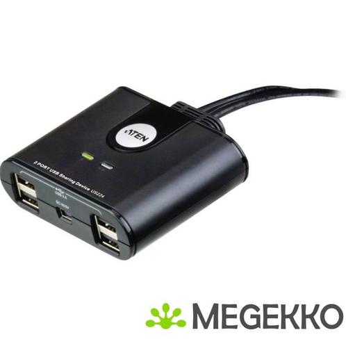 ATEN 2-poorts USB 2.0-switch voor randapparatuur, Computers en Software, Netwerk switches, Nieuw, Verzenden