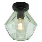 Retro plafondlamp groen, Anoek, Huis en Inrichting, Lampen | Plafondlampen, Ophalen of Verzenden, Nieuw, Glas, Retro