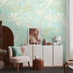 Profhome 392061-GU Fotobehang dieren patroon mat turkoois, Verzenden
