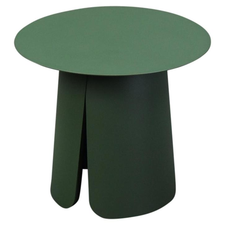Barolo bijzettafel 45cm rond H39cm aluminium groen, Tuin en Terras, Tuintafels, Nieuw, Aluminium, Ophalen of Verzenden
