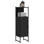 Ruimtebesparende Kast Zwart | Retourdeal | 55% Korting, Huis en Inrichting, Badkamer | Badkamermeubels, (Half)hoge kast, Minder dan 50 cm