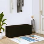 vidaXL Wandschoenenkast 100x35x38 cm bewerkt hout zwart, Huis en Inrichting, Verzenden, Nieuw