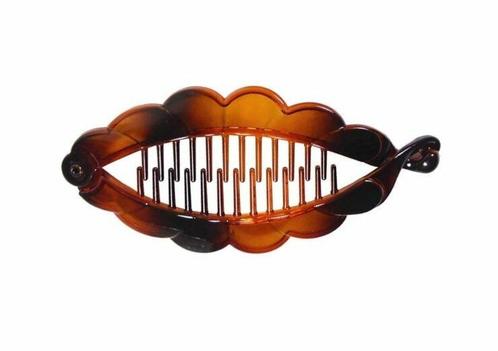 Bananenklem Fantasie Rond 14cm Bruin, Sieraden, Tassen en Uiterlijk, Uiterlijk | Haarverzorging, Verzenden