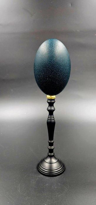 Emoe Ei - Dromaius novaehollandiae - 355 mm - 85 mm - 85 mm-, Antiek en Kunst, Curiosa en Brocante