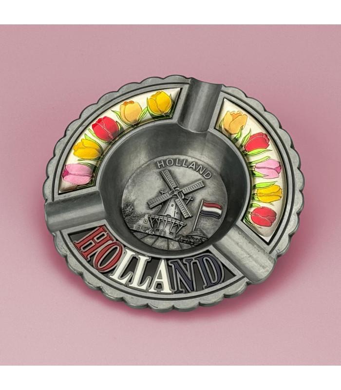 Asbak rond Holland - tin, Kleding | Heren, Schoenen, Nieuw, Ophalen of Verzenden