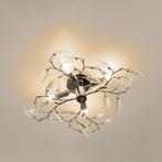 Plafondlamp Kira met kristallen 15xØ47,5 cm chroom 4xE14, Nieuw, Verzenden