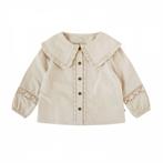 Meisjes blouse crème  solid poplin  Feline Maat 134 Your, Kinderen en Baby's, Kinderkleding | Maat 134, Nieuw, Meisje, Trui of Vest