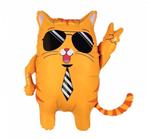 Poezen folie ballon Cool Cat met zonnebril, Dieren en Toebehoren, Katten-accessoires, Nieuw, Verzenden