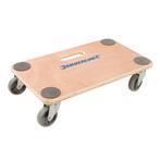 Silverline Houten platformtrolley - Heavy-Duty wielen - 1..., Doe-het-zelf en Verbouw, Transportwagens, Ophalen of Verzenden, Nieuw