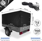 Aanhanger afdekzeil - 210x114x110 cm - Jago®, Verzenden, Zo goed als nieuw