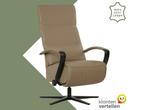 Leren relaxfauteuil Matrix elektrisch - Toledo Mocca, Huis en Inrichting, Fauteuils, Nieuw, Ophalen of Verzenden, 50 tot 75 cm