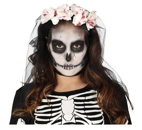 Halloween Bloemen Haarband Sluier, Hobby en Vrije tijd, Feestartikelen, Nieuw, Verzenden
