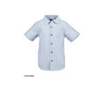 Overhemd korte mouwen - gestreept wit/blauw - maten: 104,, Verzenden, Nieuw, Blue Seven