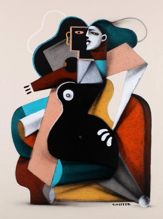 Jone Hopper - La mode, Antiek en Kunst, Kunst | Schilderijen | Modern