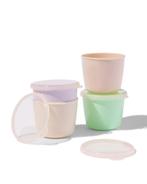 HEMA Voedingspotjes met deksel 130ml - 4 stuks, Verzenden, Nieuw