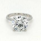 Zonder Minimumprijs - Ring - 18 karaat Witgoud - 6.20ct. tw., Nieuw