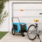 vidaXL Hondenfietstrailer oxford stof en ijzer blauw en, Verzenden, Nieuw