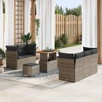 vidaXL Tuin Sofa Set in hoogte verstelbaar 8 pcs Grijs poly, Verzenden, Nieuw