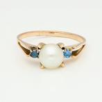 Ring - 18 karaat Roségoud - Parel & Spinel, Sieraden, Tassen en Uiterlijk, Ringen, Nieuw