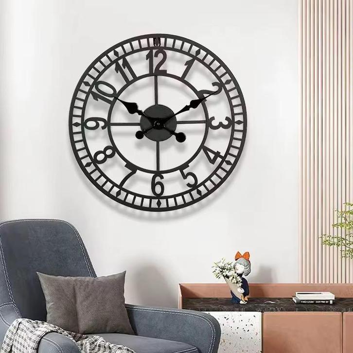 Iron Royale, Huis en Inrichting, Woonaccessoires | Klokken, Analoog, Wandklok, Nieuw, Verzenden