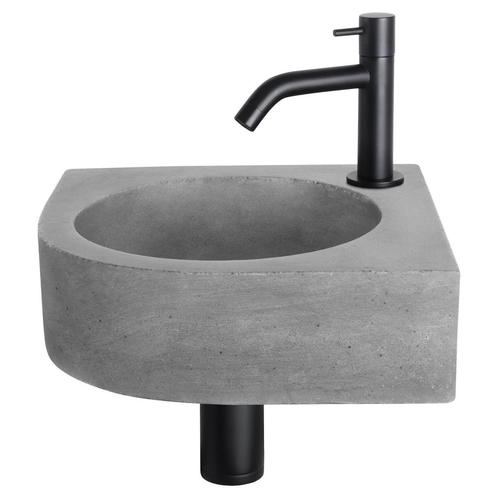 Fonteinset Differnz Cleo 31.5x31.5x10 cm Beton Donker Grijs, Doe-het-zelf en Verbouw, Sanitair, Overige typen, Nieuw, Ophalen of Verzenden