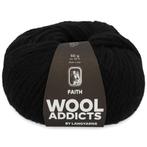 WoolAddicts Faith - 04 zwart - Wol Garen, Ophalen of Verzenden, Nieuw