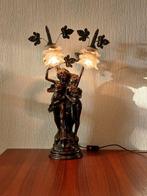 After Auguste Moreau - Tafellamp - Jonge Geliefden - Glas,