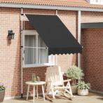 vidaXL Luifel handmatig uittrekbaar 150 cm antraciet, Tuin en Terras, Zonneschermen, Verzenden, Nieuw