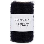 Katia Concept 50 Mohair Shades - 10 zwart - Mohair Garen, Hobby en Vrije tijd, Breien en Haken, Ophalen of Verzenden, Nieuw