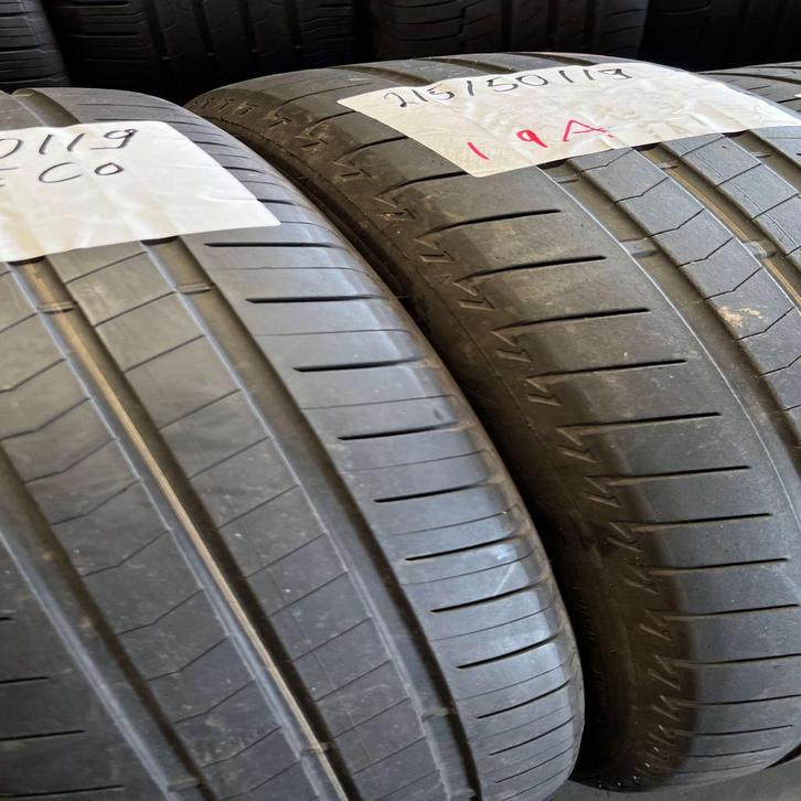 2 x Bridgestone Turanza 215-50-19 Zomerbanden 4,5mm, Auto-onderdelen, Banden en Velgen, 19 inch, Zomerbanden, 215 mm, Personenwagen