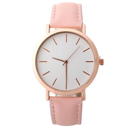 Fako® - Horloge - Rosé Goudkleurig - Ø 41mm - Roze, Sieraden, Tassen en Uiterlijk, Horloges | Dames, Verzenden