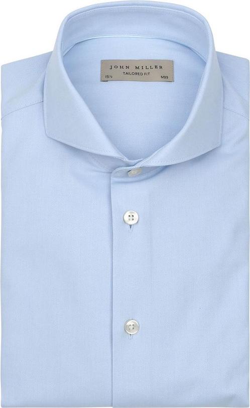 John Miller Overhemd Twill Lichtblauw maat 42 Heren, Kleding | Heren, Overhemden, Nieuw, Verzenden