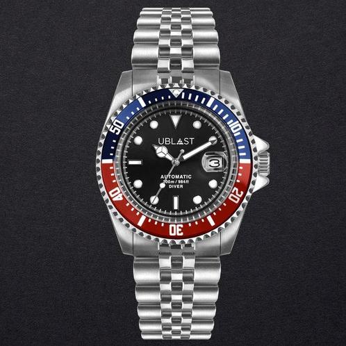 Ublast - Diver 30 ATM - Zonder Minimumprijs - UB3D4411BBR -, Sieraden, Tassen en Uiterlijk, Horloges | Heren