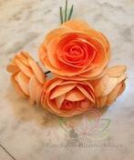Ranonkels foam Oranje 6 cm bundel 5 stuks, Ophalen of Verzenden, Nieuw