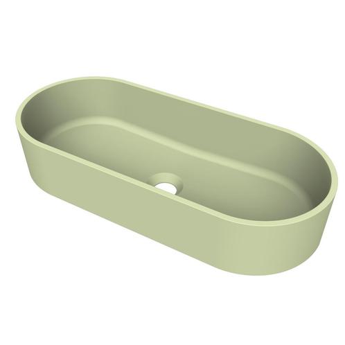 Arcqua Case Opbouw Waskom Ovaal 60x26 Mat Pastel Groen, Doe-het-zelf en Verbouw, Sanitair, Overige typen, Nieuw, Ophalen of Verzenden