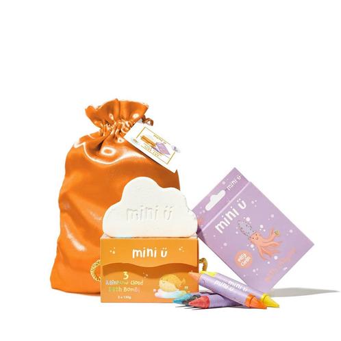 Mini-U Crayons & Clouds gift set: Cloud bath bomb 3pcs +..., Sieraden, Tassen en Uiterlijk, Uiterlijk | Cosmetica en Make-up, Nieuw