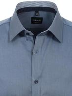 Venti Heren Overhemd Non Iron Blauw Body Fit 134024500-100, Nieuw, Blauw, Verzenden