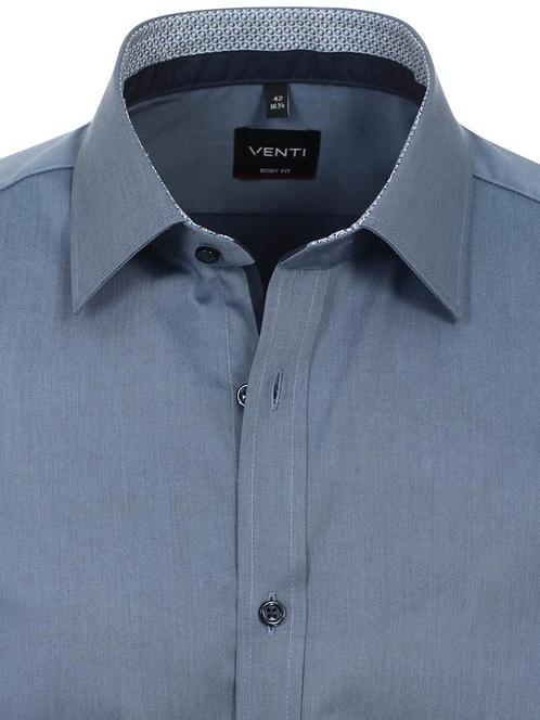 Venti Heren Overhemd Non Iron Blauw Body Fit 134024500-100, Kleding | Heren, Overhemden, Blauw, Nieuw, Verzenden