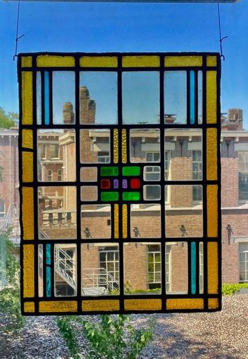 Glas-in-loodraam - 1950-1960 beschikbaar voor biedingen