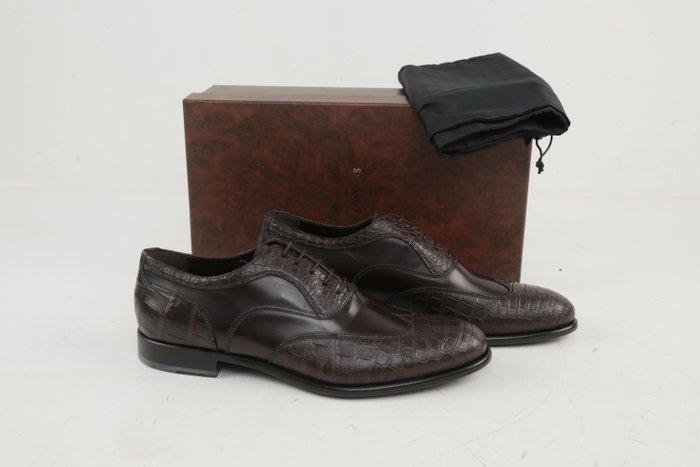 STEFANO RICCI RRP 4500€ Leather & Alligator Oxford Shoes, Kleding | Heren, Schoenen