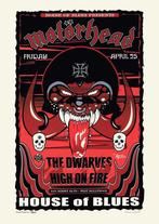 Posters - Poster Motorhead - House of Blues, Verzamelen, Verzenden, Zo goed als nieuw