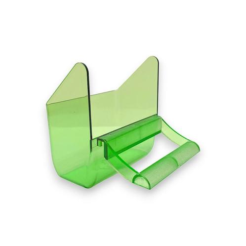 Groen klepbakje - Voerbakjes, Dieren en Toebehoren, Vogels | Toebehoren, Nieuw, Verzenden