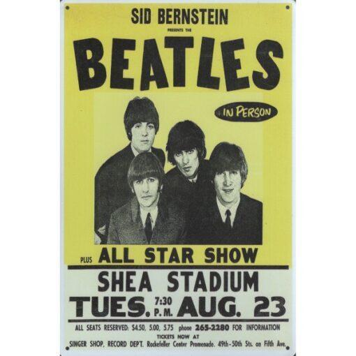 Wandbord - Beatles All Star Show, Huis en Inrichting, Woonaccessoires | Wanddecoraties, Nieuw, Ophalen of Verzenden