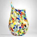 Vaas -  Vaas met gekleurde vlekken  - Glas, Antiek en Kunst, Antiek | Glas en Kristal