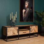 KORTING Tv meubel | TV Kast | Meubel | Mangohout | Dressoir, Huis en Inrichting, Overige houtsoorten, 100 tot 150 cm, Verzenden