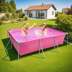 Zwembad rechthoekig met filterpomp 300 x 207 x 70 cm - pink, Tuin en Terras, Zwembaden, Verzenden, Nieuw
