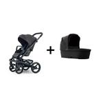 Mutsy Nio Kinderwagen + Reiswieg | Schaduw | Zwart Kader, Verzenden, Nieuw