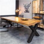 Eetkamertafel Denver Starfurn | Rechthoek X-poot | 180 cm, Nieuw, Verzenden